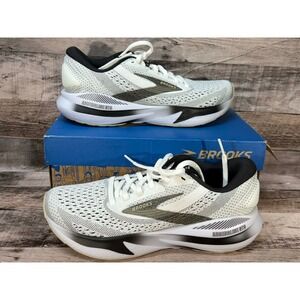 Brooks Women Adrenaline GTS 24 Sneaker Shoe White Gray Size 7